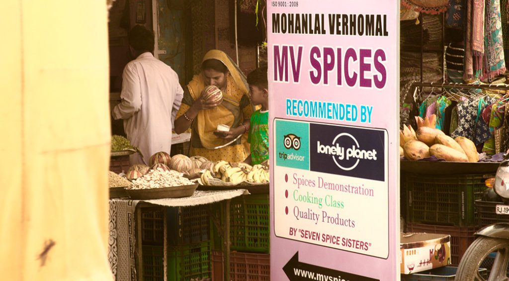 MV Spice Sign